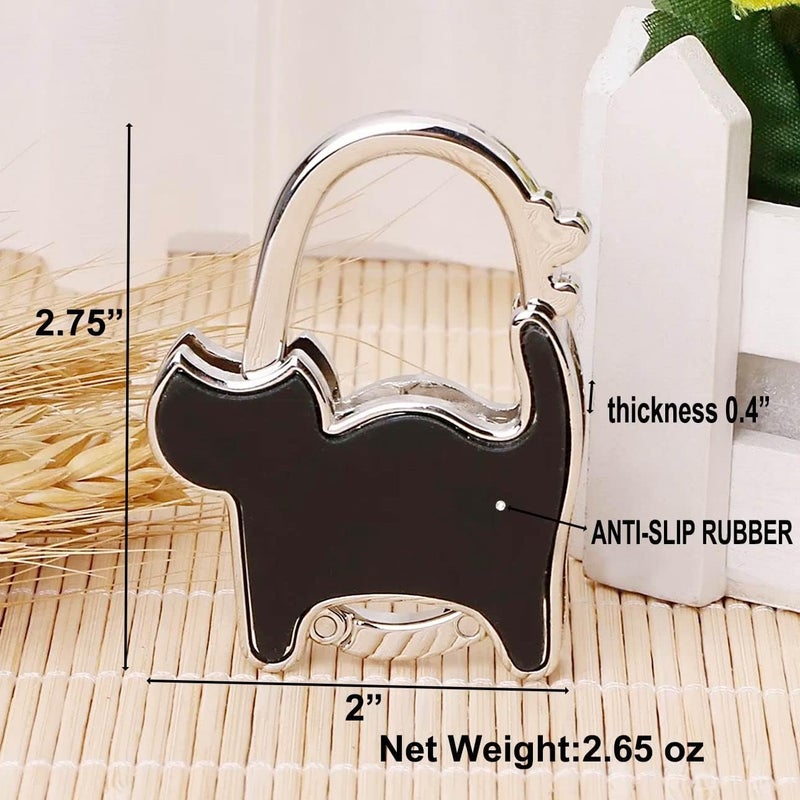 KSMD Cat Design Purse Hooks for Table and Bars,Portable Purse Hanger Organizers Hooks Handbag Holder Pocketbook Holder Bag Storage for Desk Bag Hook - Image 2
